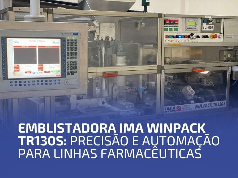 Emblistadora IMA WINPACK TR130S: Precisão e Automação para Linhas Farmacêuticas
