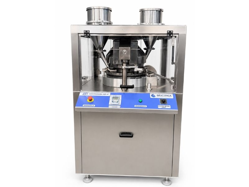 COMPRESSORA DE COMPRIMIDOS NEUBERGER DUPLA CAMADA 35P 4T - PADRÃO B